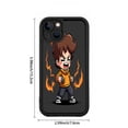 thumbnail image 6 of iPhone 15 Case - Lightweight Yellowing Resistant with Dynamic Cartoon Character Design and Flame Background, 6 of 6