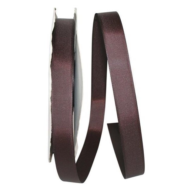 Reliant Ribbon 4900-705-05C 0.875 in. 100 Yards Grosgrain Style Ribbon, Chocolate Brown