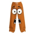 thumbnail image 4 of Blmnix Lightweight Pants Pants Men Beach Pants Baggy Palazzo Low Waisted Bottoms Wide-Leg Orange Long Mens Pants Casual,M, 4 of 5