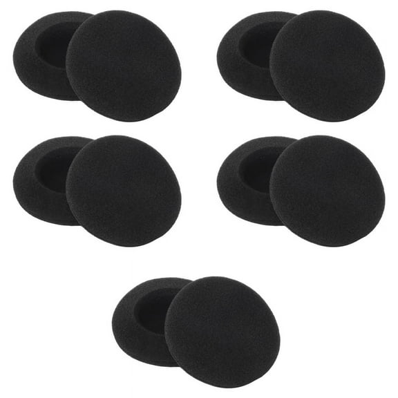 5 pairs of Black Replacement Ear Pads for PX100 Headphones