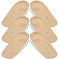 thumbnail image 4 of 3 par/set 2,5 CM aumento de altura de silicona media plantilla almohadillas elásticas de absorción de impactos Beige, 4 of 8