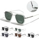 thumbnail image 4 of Gafas de Sol Weiyuchen Polarizadas TR90 Vintage Cuadradas Plata, 4 of 9