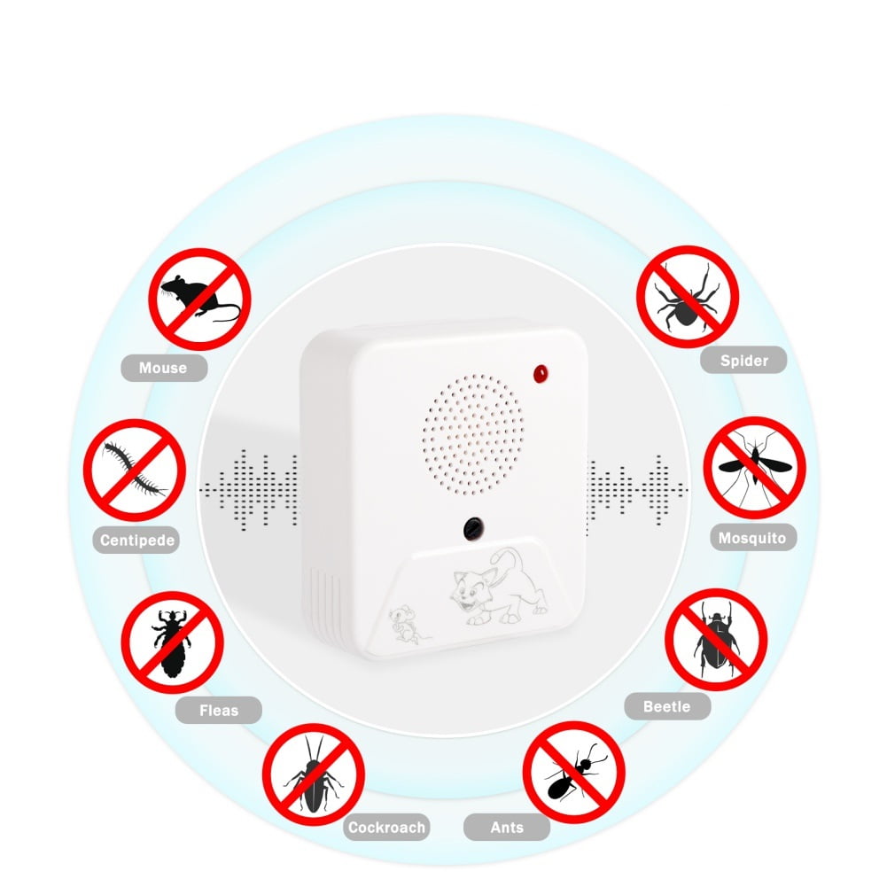 Poseca Ultrasonic Pest Repeller, Electronic & Ultrasound, Indoor Plug