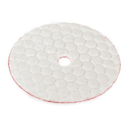 3-Inch Dry Diamond Polishing Pads Hook and Loop Flocking Back for Granite Marble Stone 500#