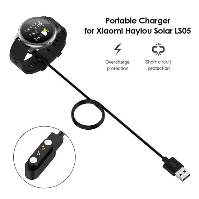 Ver Cable De Carga Cargador USB para Haylou Solar LS05 Cable de carga rápida Cradle Dock (100cm)