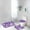 Purple, variant on TERGAYEE Bathroom Rug Set Bathroom Decor 3 Pcs Rug Set with ColorfulMarble Bathroom Set with AntiSlip Rug Toilet Lid Cover and U Shape Mat Bathroom Set