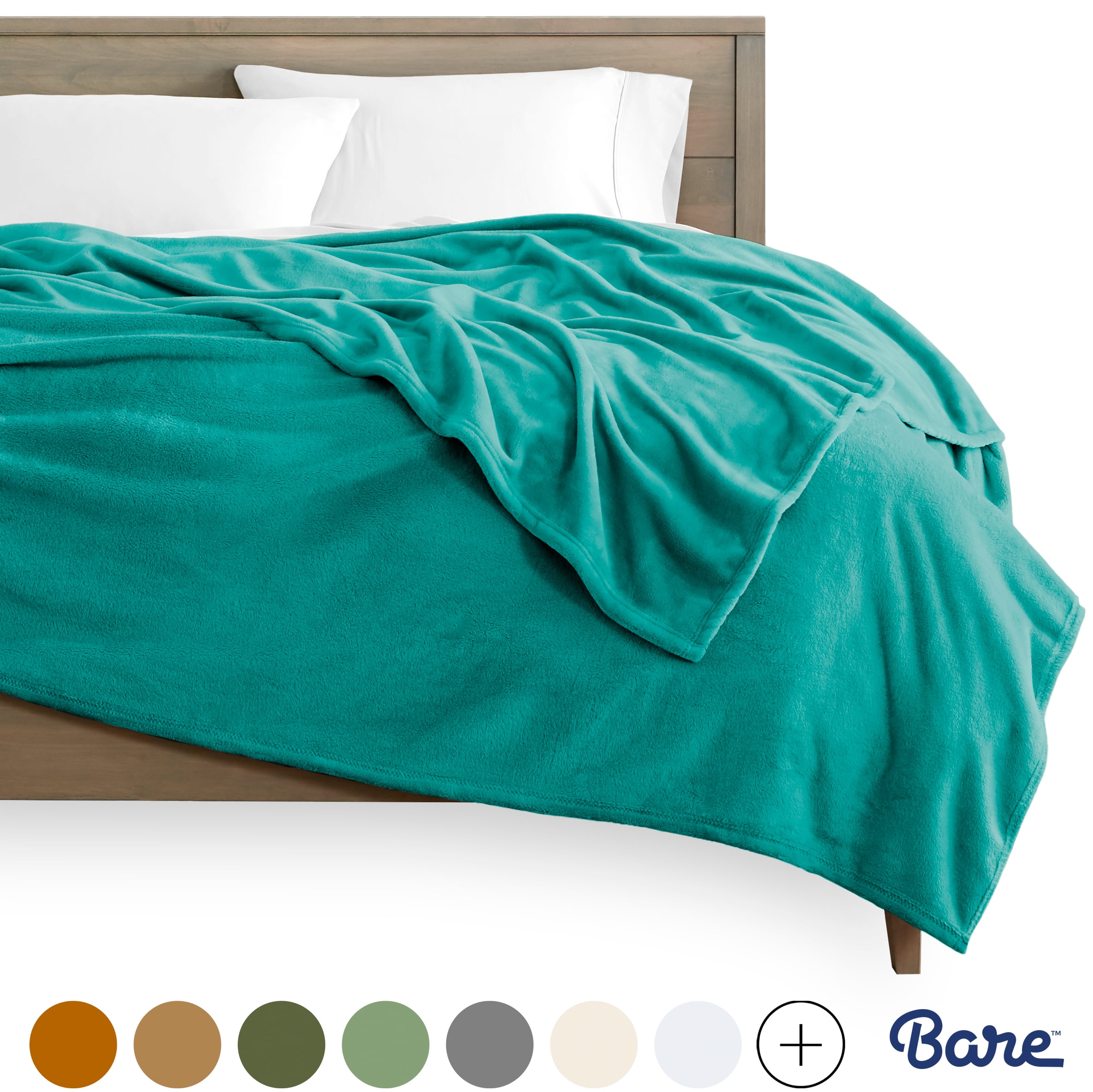 Bare Home Ultra Soft Microplush Velvet Blanket Luxurious Fuzzy Fleece