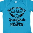 thumbnail image 4 of Inktastic Handpicked for Earth by My Great Uncle in Heaven Boys or Girls Baby Bodysuit, 4 of 5