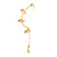 thumbnail image 4 of 2x Pendientes Góticos Ear Cuffs Pendientes Joyería Regalos Sofisticados Hermoso para Mujeres Pendiente Envoltura de Oreja de Cartílago para 2 piezas, 4 of 8