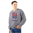 thumbnail image 4 of Patriotic USA 76 American Flag Sweatshirt for Men or Women Brisco Brands S, 4 of 6