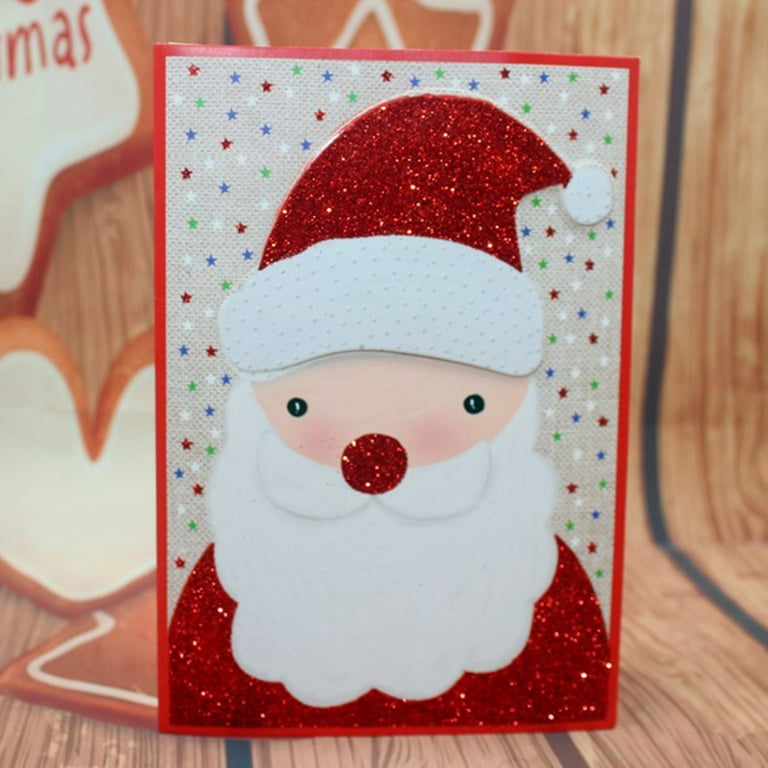 Santa Claus Manual Activities Card DIY Christmas Card Material 3D