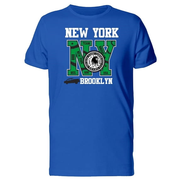 Eagle Logo And Car Silhouette Ny Tee Men's -Image by Shutterstock