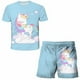 thumbnail image 1 of Conjuntos de ropa de unicornio para niños de verano, ropa para niños, camiseta de moda para niños + pantalones cortos bonitos, trajes de 2 uds, chándales de unicornio para niñas 12T Gao Jinjia LED, 1 of 1