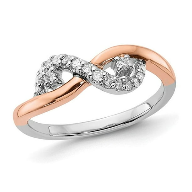 Pink diamond infinity ring sale