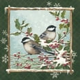 thumbnail image 2 of Phillips, Anita 12x12 White Modern Wood Framed Museum Art Print Titled - Winter Chickadees, 2 of 4