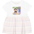 thumbnail image 3 of Inktastic Monkey First Birthday Girls Baby Dress, 3 of 5