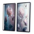 thumbnail image 3 of Designart "Soft Ethereal Pink Rose Blossom I" Floral Rose Framed Wall Art Set Of 2 - Traditional Pink Gallery Wall Frame Set For Home Decor, 3 of 6