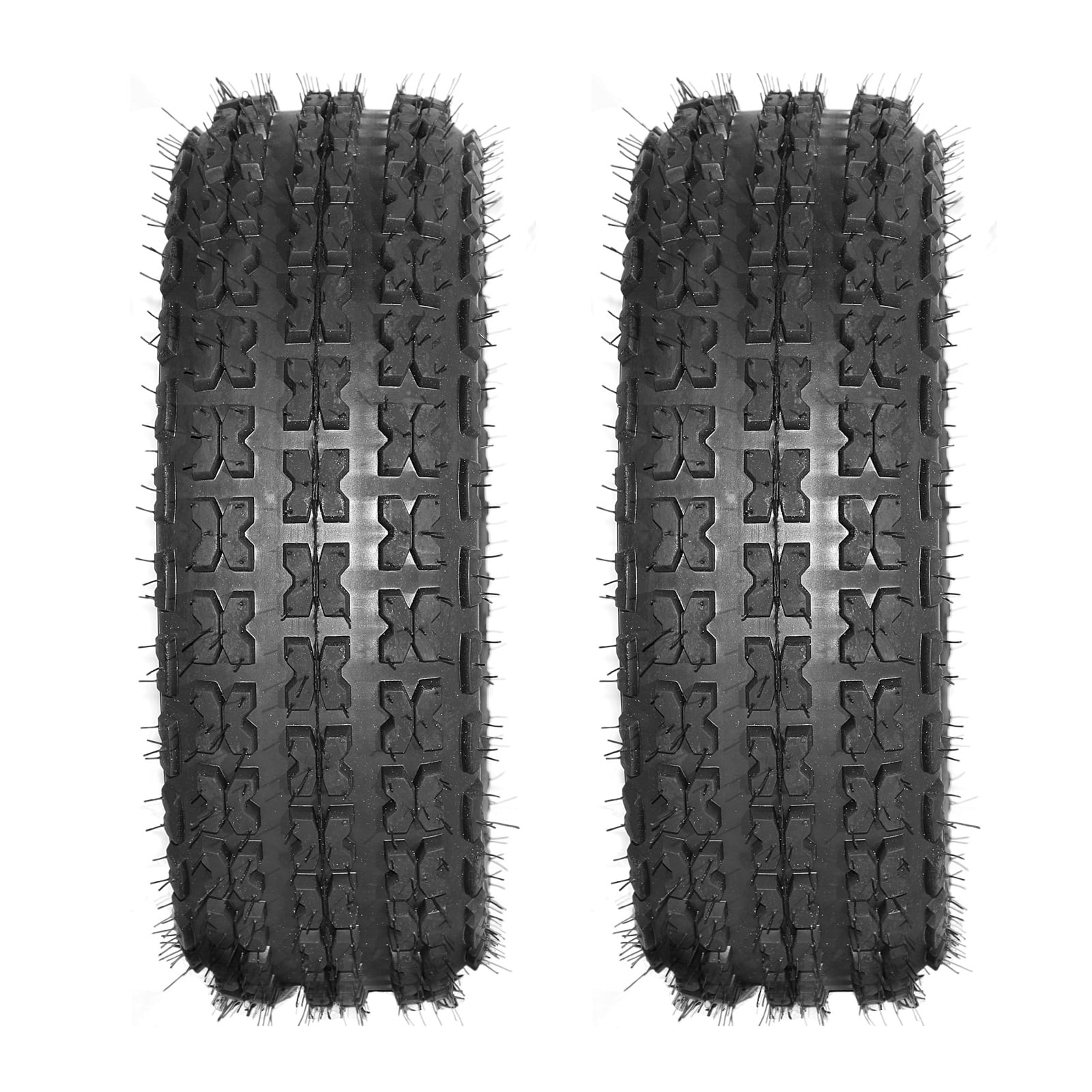 Ktaxon 19x7-8 ATV Tires Set of 2, 4PR Tubeless All-Terrain Sport Tires for Quad & Go-Kart