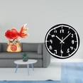 thumbnail image 2 of Estatua de Feng Shui chino con escultura de carpa koi, reloj de pared acrílico silencioso sin , adorno de mesa de resina, apto para sala de, 2 of 8