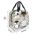 thumbnail image 2 of KLL Funny Animals Series Print Insulated Lunch Bag Women, Reusable Cute Tote Lunch Box for Adult & Men, Leakproof Cooler Lunch Bags for Work Office Travel Picnic, 2 of 5