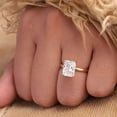 thumbnail image 6 of vylahjewellery Radiant Diamond Cut Moissanite Solitaire Engagement Ring 10K Vermeil Yellow Gold Minimalist Promise Anniversary Bridal Jewelry Gift, 6 of 8