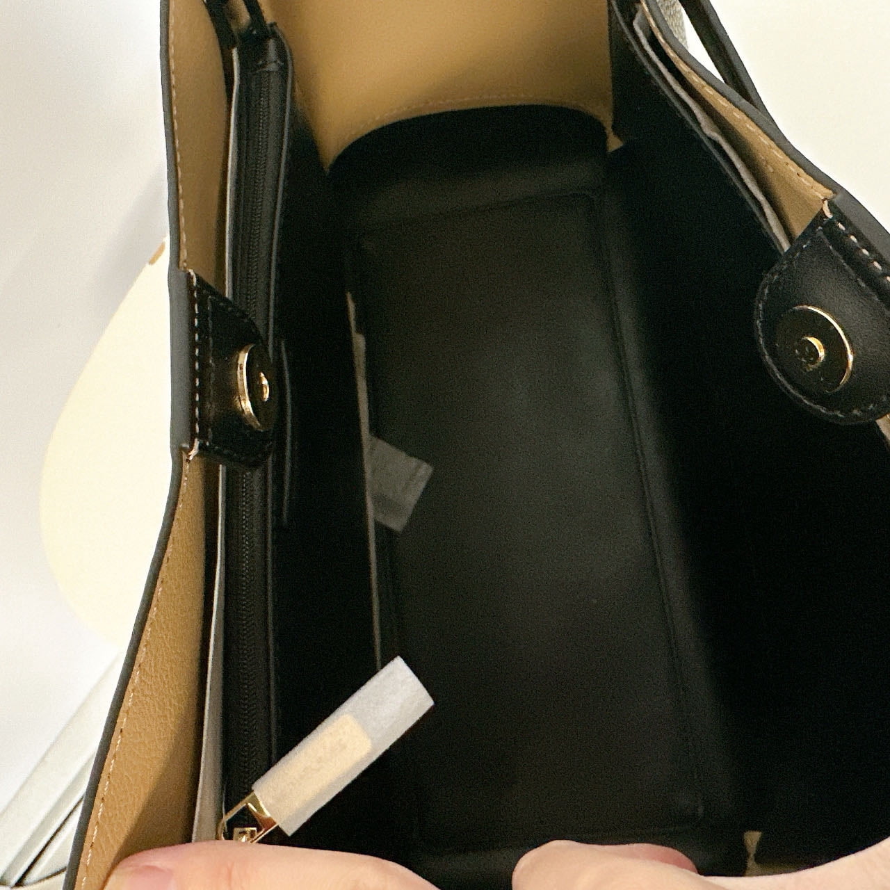 Michael Kors handbag for women Reed Large Logo Tote Bag MK bag for women, Black, Large