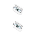 thumbnail image 4 of Methold Auriculares intrauditivos Auriculares deportivos a prueba de sudor compatibles con Bluetooth inalámbricos con micrófono Auriculares para Blanco 2piezas, 4 of 6