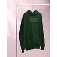 thumbnail image 3 of Live In The Moment Banner Hoodie Women -Image by Shutterstock, Female Large, 3 of 4