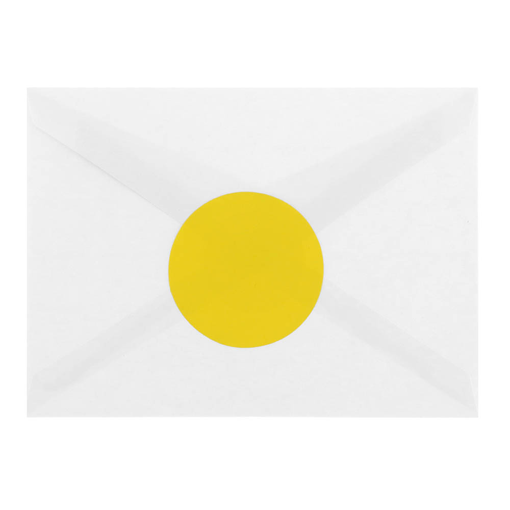 JAM Paper Circle Label Sticker Seals, 2.5 in Diameter, Yellow, 120 Round Labels per Pack