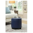 thumbnail image 6 of Designs4Comfort Round Accent Storage Ottoman with Reversible Tray Lid, 6 of 9