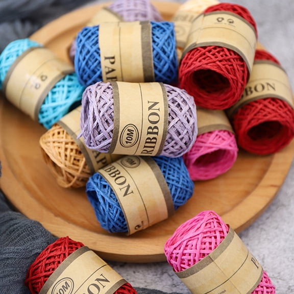 OFFIGAM Craft Rope Cord Colored Hemp Rope Assorted Color DIY Projects 24 Rolls