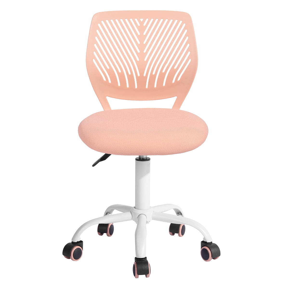 Ergonomic Mesh Office Chair, Height Adjustable 360° Swivel Task Chair with Lumbar Support, Breathable Mesh Chair with PU Casters for Home Office Study