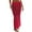 Red, variant on WENWU Women's Solid Crochet Swim Skirt Bikini Cover Up Elastic Waist Swimsuit Coverup Long Beach Cover Ups Tassel Skirt Pleated Skirts for Women plus Size