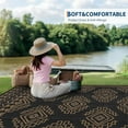 thumbnail image 4 of Outdoor Rug for Patio Waterproof 8×10ft/9×12ft/9×18ft Outdoor Reversible Plastic Straw Rug Large RV Mat Outside Camping Carpet for Deck Backyard Balcony Picnic Garden Picnic, 4 of 9