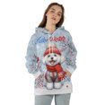 thumbnail image 4 of Hello Winter Bichon Frise Smiling in Red Scarf Hat Welcome Christmas All Over Print 3D Hoodie Unisex Merch Hoodies Bichons Dog Lovers Gifts Idea - 00017, 4 of 6