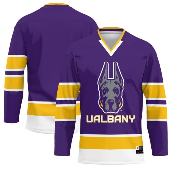 Youth GameDay Greats Purple UAlbany Great Danes Hockey Jersey