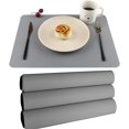 thumbnail image 1 of Sets de table en Silicone, Sets de table pour Enfants, Set de 4 Tapis Résistants à la Chaleur Imperméables, 1 of 5