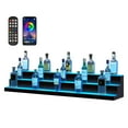 thumbnail image 4 of KFFKFF LED Lighted Liquor Bottle Display Bar Shelf RF & App Control 60" 3-Step, 4 of 9
