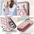 thumbnail image 5 of Allytechgroup Flip Wallet Case for Samsung Galaxy S23 with Cards Holder, PU Leather Phone Case with Lanyard Kickstand Shockproof Back Cover for Samsung Galaxy S23, Rosegold, 5 of 7