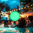 thumbnail image 2 of Mauxuk LED Floating Pool Light, RGB Color Changing Beach Light, Waterproof Decorative Light for Pool Parties and Outdoor Fun with Remote Control, 2 of 7