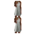 thumbnail image 4 of Vestido corto informal Qarigey bohemio Sexy Halter estampado floral para mujer S M L XL 2XL 3XL 4XL 5XL, 4 of 6