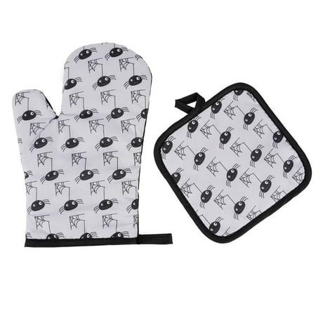 

Barbecue Anti Scald Gloves | Thickened Heat Isolation Mitt with Cushion | Kitchen Tool Grilling Baking Cooking Accessories||Anti Heating Gloves | Thickened Oven High Temperature Isolation Mi