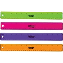 OIC, OIC30209, 12" Flexible Plastic Ruler, 12 / Pack, Assorted
