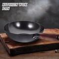 thumbnail image 3 of GOOHOCHY Wok de hierro, sartén tradicional china, sartén de cocina, olla para cocinar a gas, 3 of 8