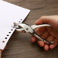 thumbnail image 5 of Uxcell 1/4" Single Hole Punch Handheld Hole Puncher Metal Paper Puncher, Silver 2 Pack, 5 of 6