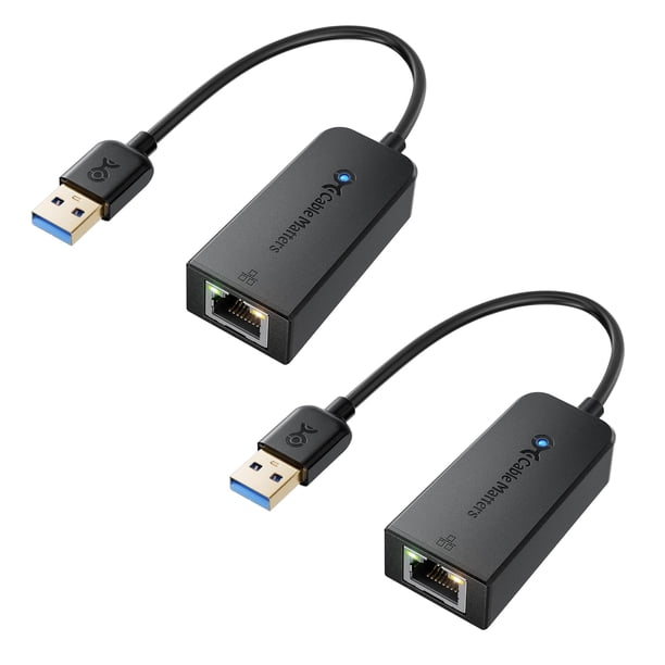 Cable adaptador USB a Ethernet Matters USB 3.0, paquete de 2