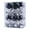 Black, variant on Usmixi 24pcs Shatterproof Christmas Ornaments Set, Christmas Decorative Hanging Ball Ornament with Stuffed Delicate Decorations, Xmas Tree Ball Ornaments for Wedding Party Holiday, Silver