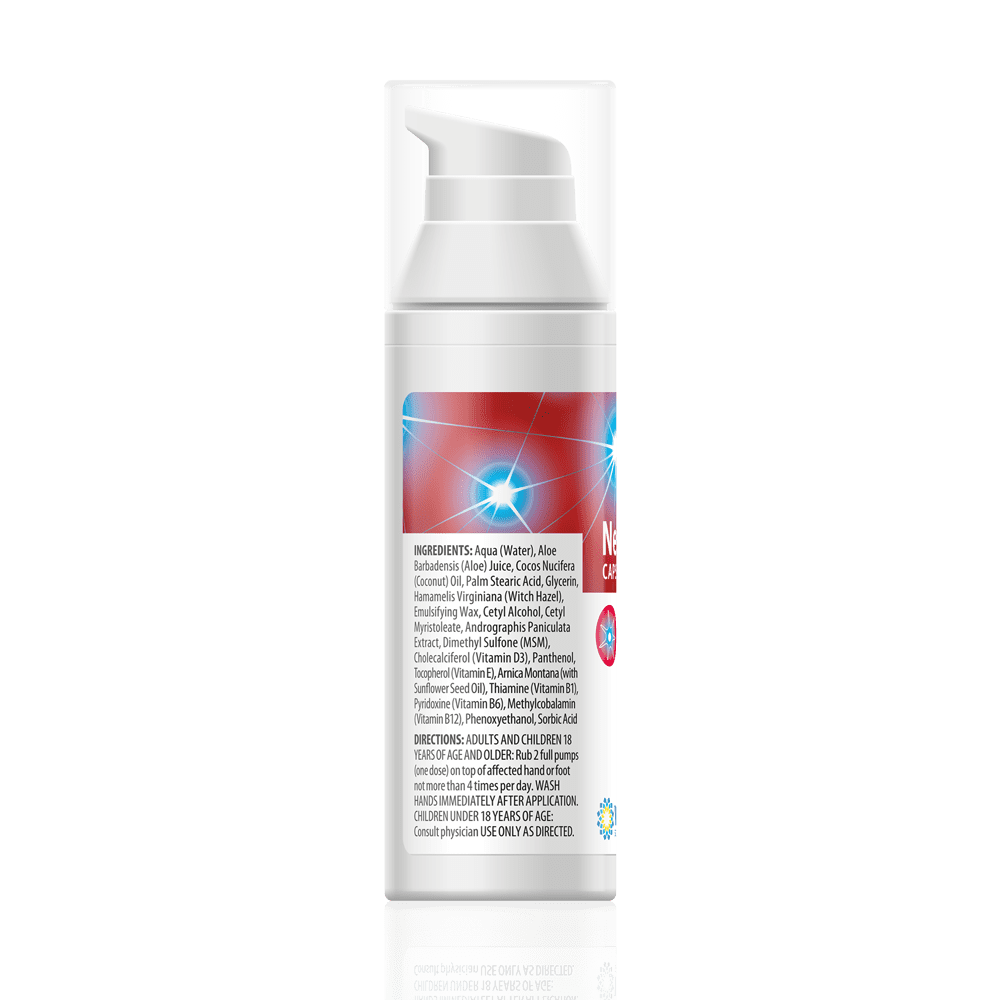 Vita Sciences Nervex CF, Topical Neuropathy Support Cream for Feet and Hands, Capsaicin Free, 1.7 oz