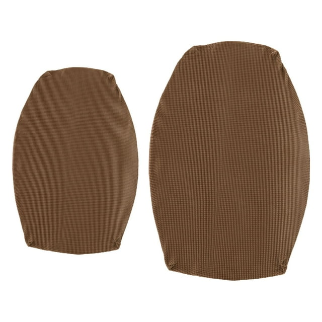 Fundas de cojín para comedor de autocaravana, funda de cojín para camping, jacquard elástico lavable Marron oscuro
