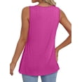 thumbnail image 5 of MOSHU Womens Tank Tops Eyelet Sleeveless Tops for Women Dressy V Neck Babydoll Tank Tops Flowy Summer Shirts, 5 of 9